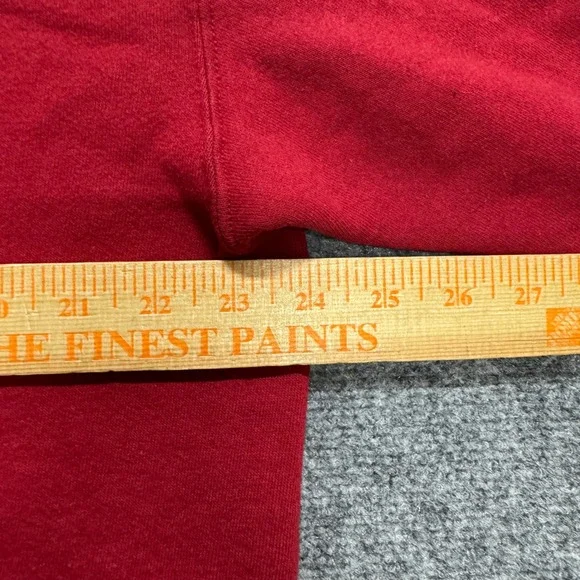 VTG Russell Pullover Sweatshirt Men's XL Red Made In USA 90s Crewneck - Picture 4 of 5